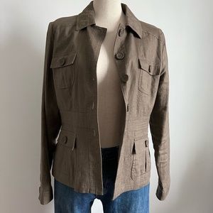 RW&CO. - Brown Linen Blazer / Jacket